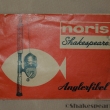 Katalog Noris Shakespeare 1964 - 14,5 - 10,5 cm